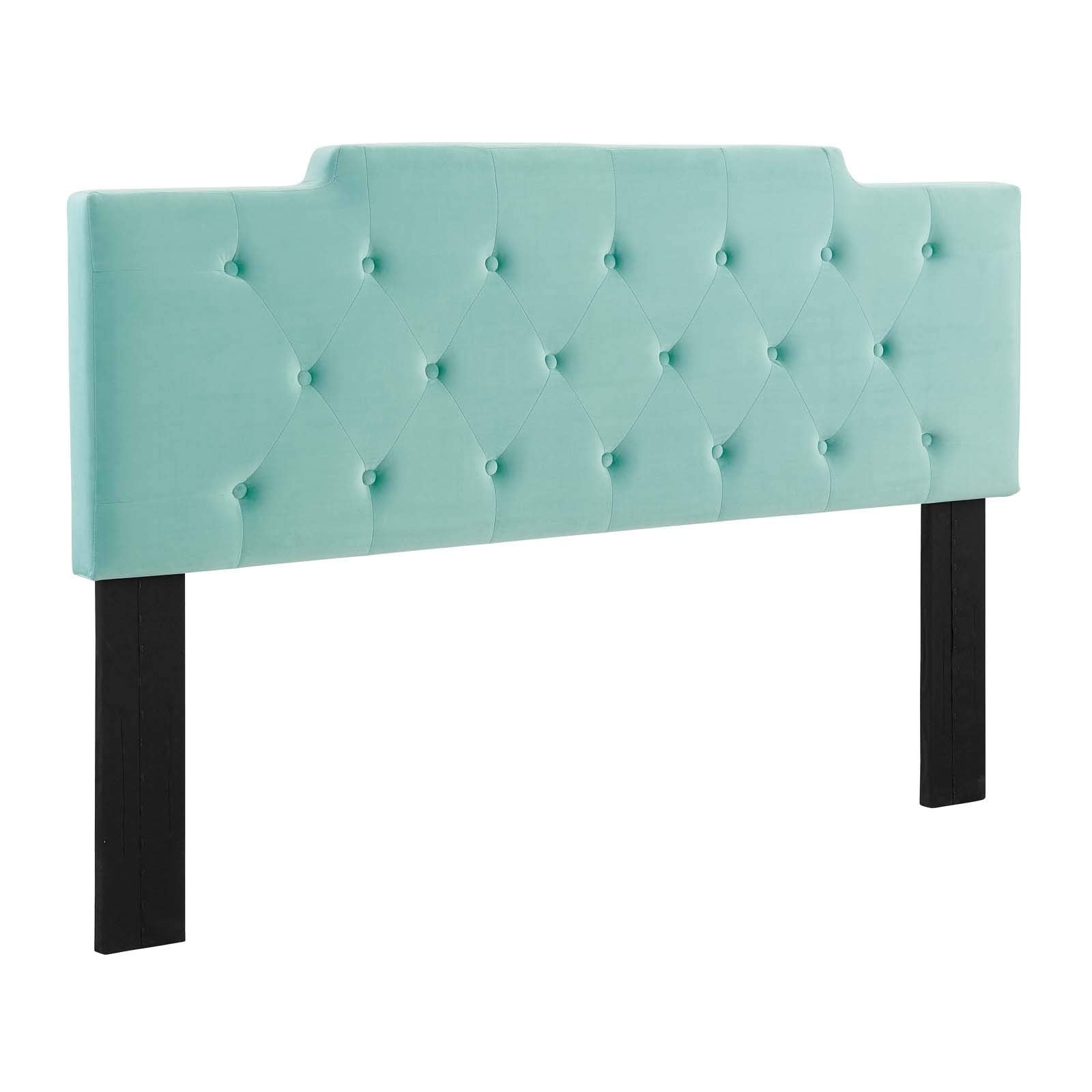 Modway Mod-6186 Juliet Tufted Performance Velvet California King Headboard In Mint